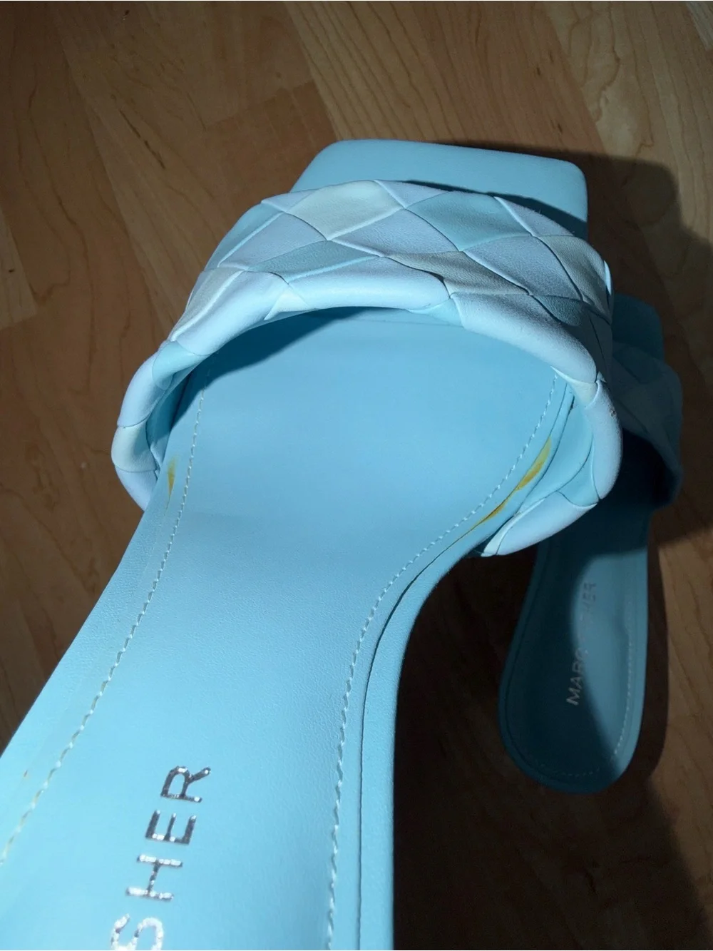 Marc Fisher Darasa Light Blue Heeled Sandal Size 7